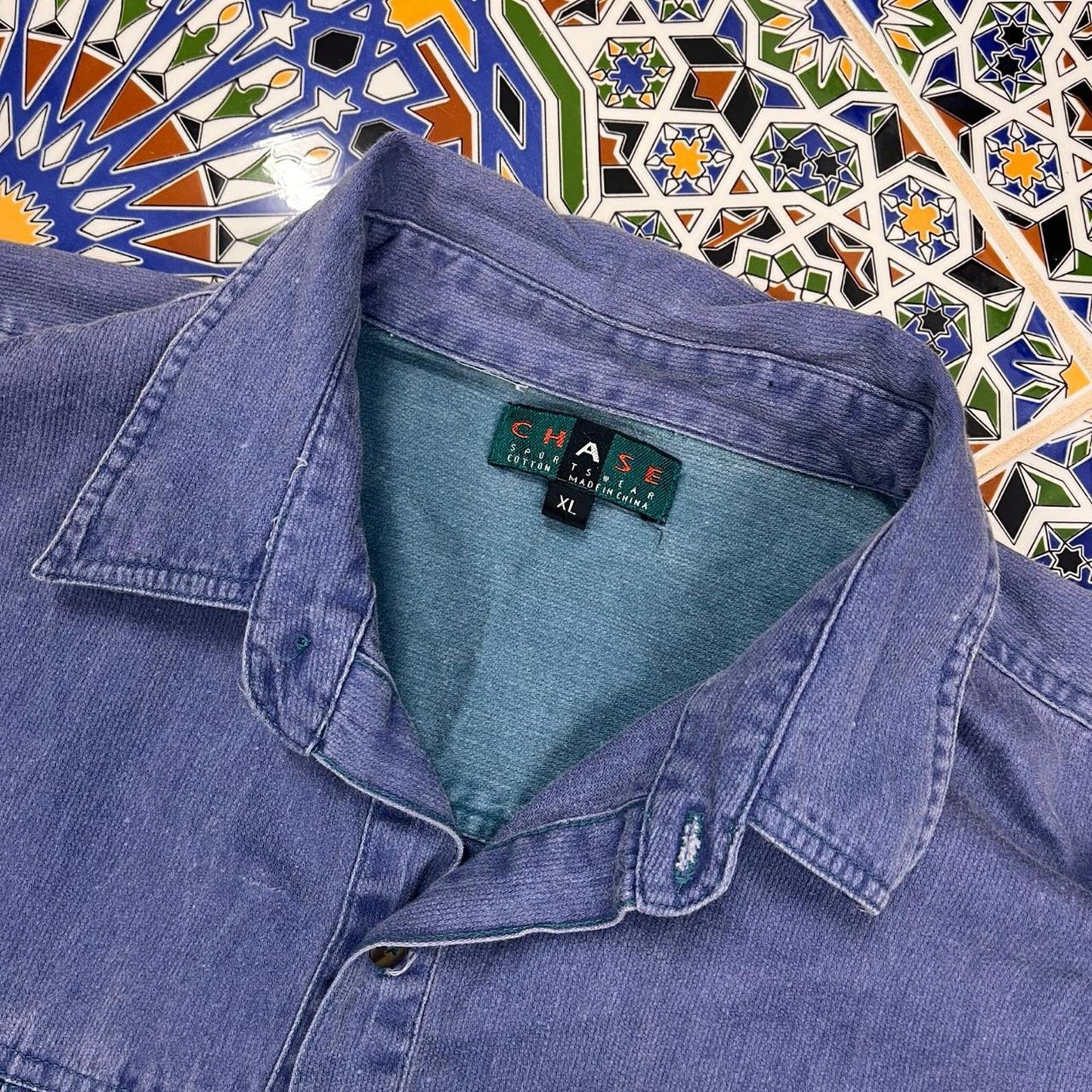 chase sportswear button up shirt