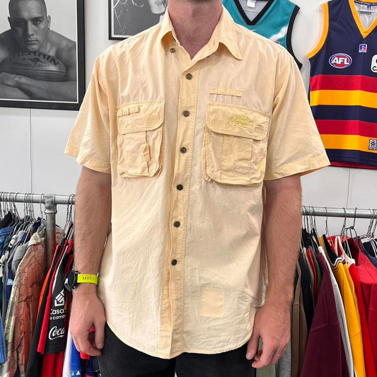 camel trophy  sleeved button up shirt