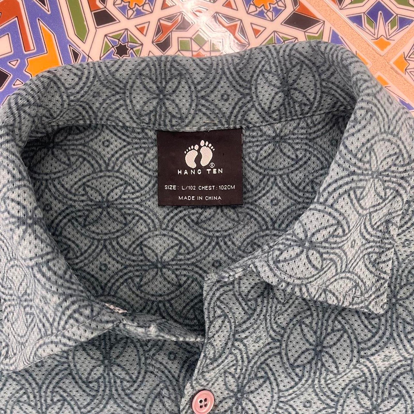 Hang ten Hawaiian short sleeved button up shirt