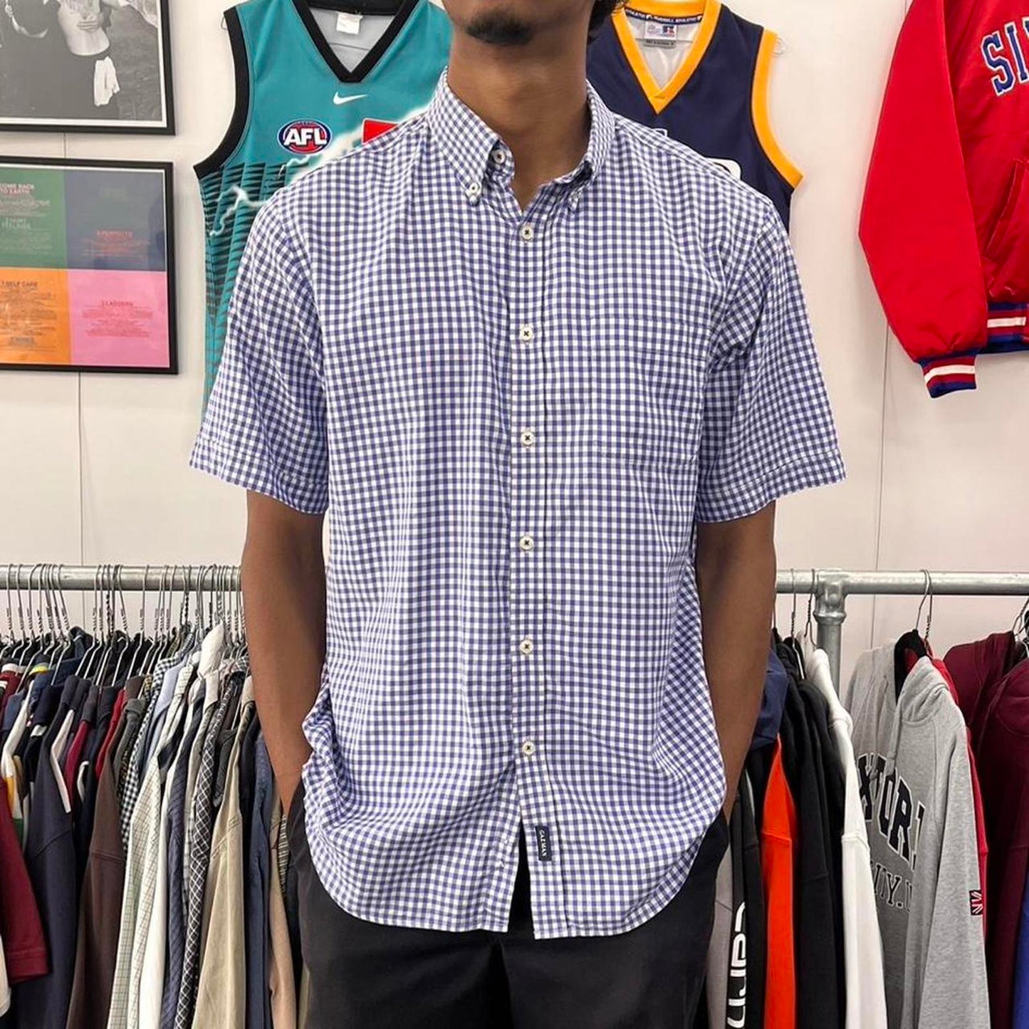 gazman short sleeved button up shirt