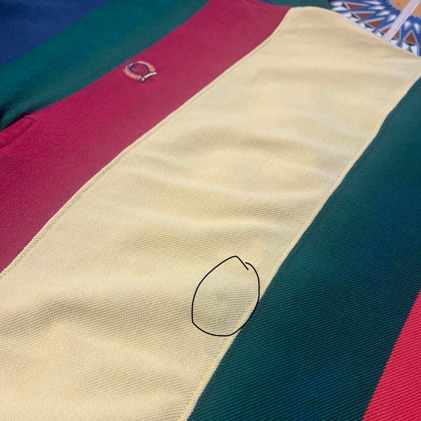 Vintage Tommy Hilfiger colour block polo