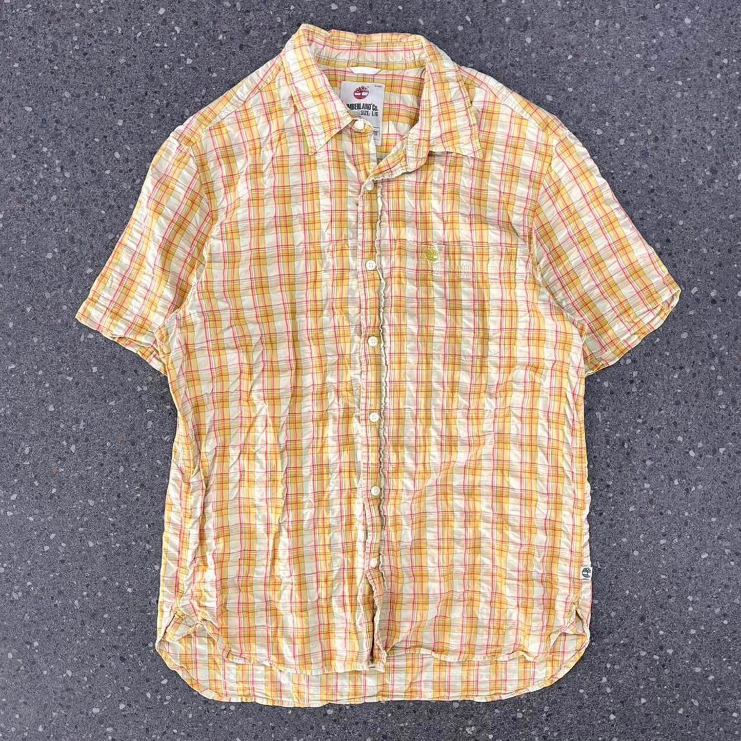 timberland short sleeved button up shirt