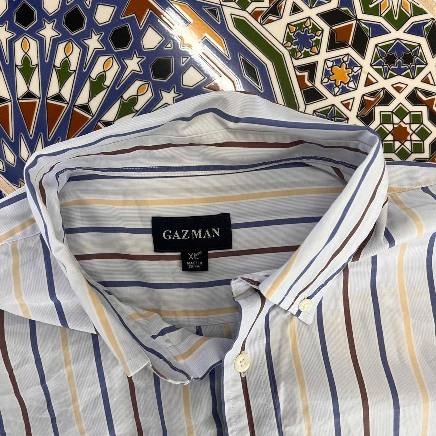 gazman short sleeved button up shirt