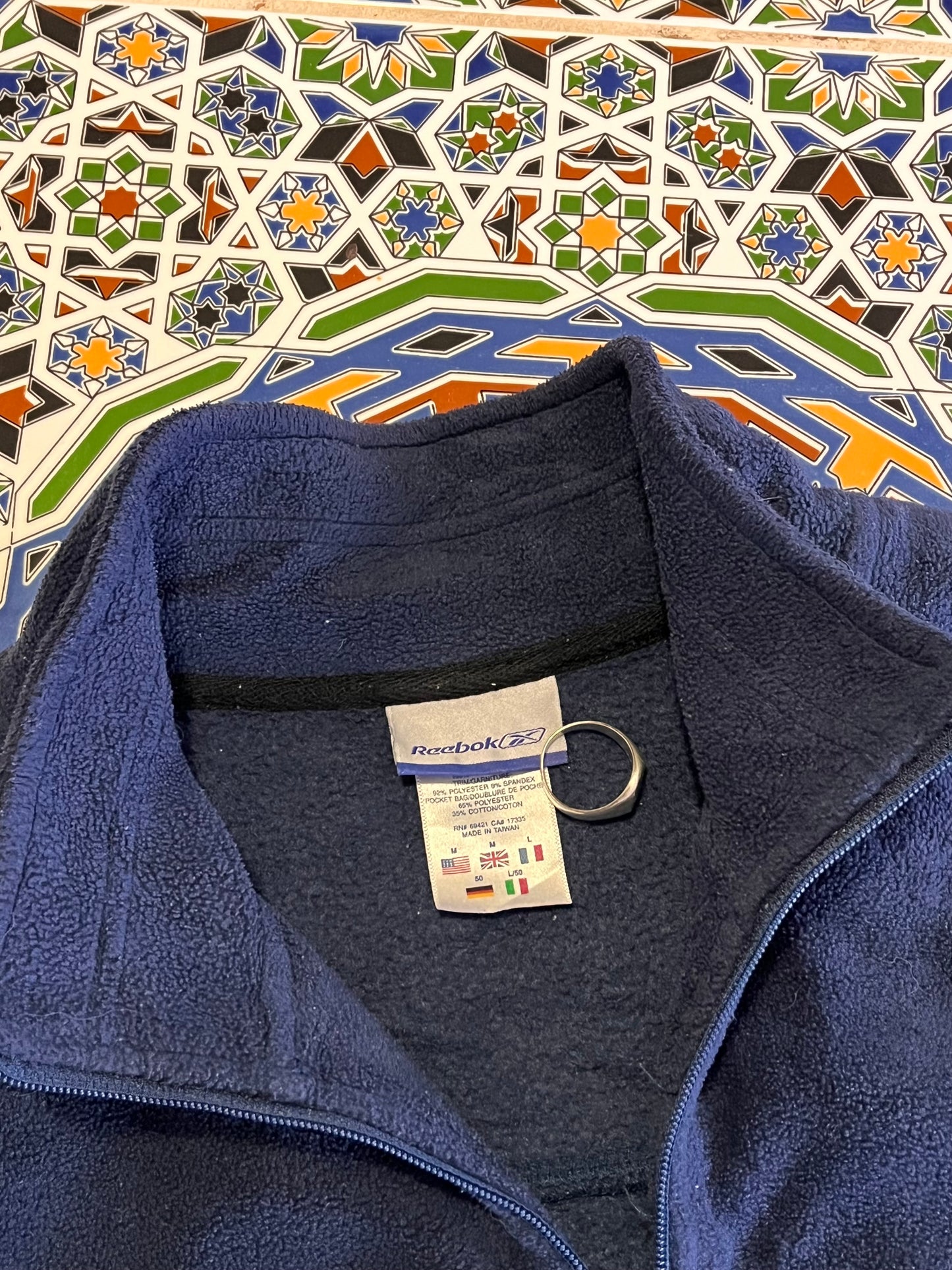 M Reebok fleece jacket