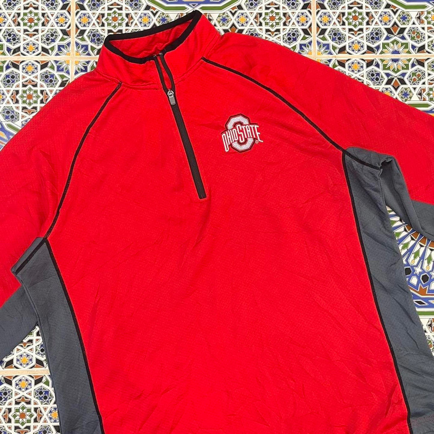 ohio state quarter zip jumper