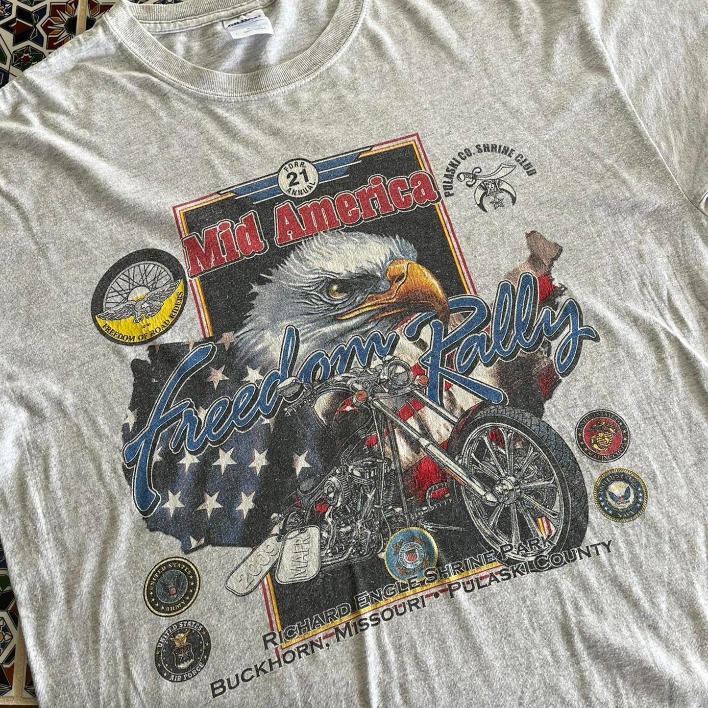 2009 USA motorbike rally tee