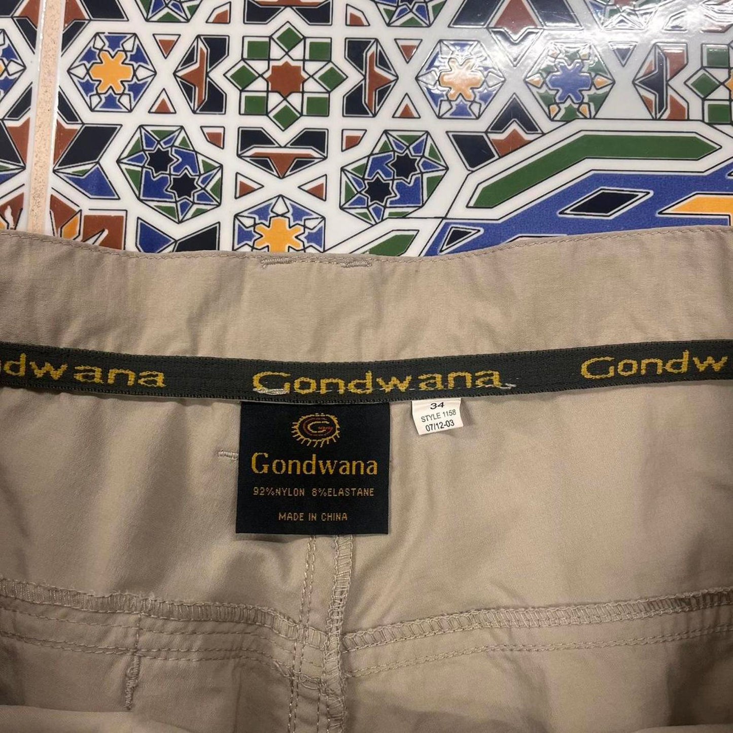 Gondwana zip off hiking pants