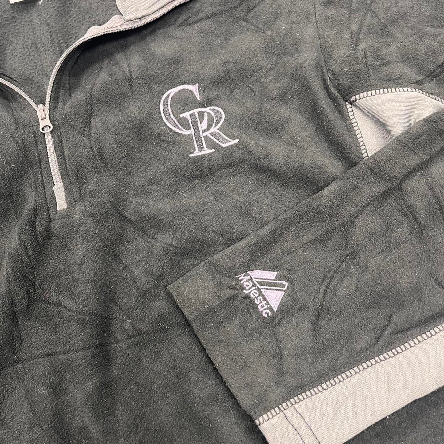 Colorado rockies majestic fleece quarter zip jumper