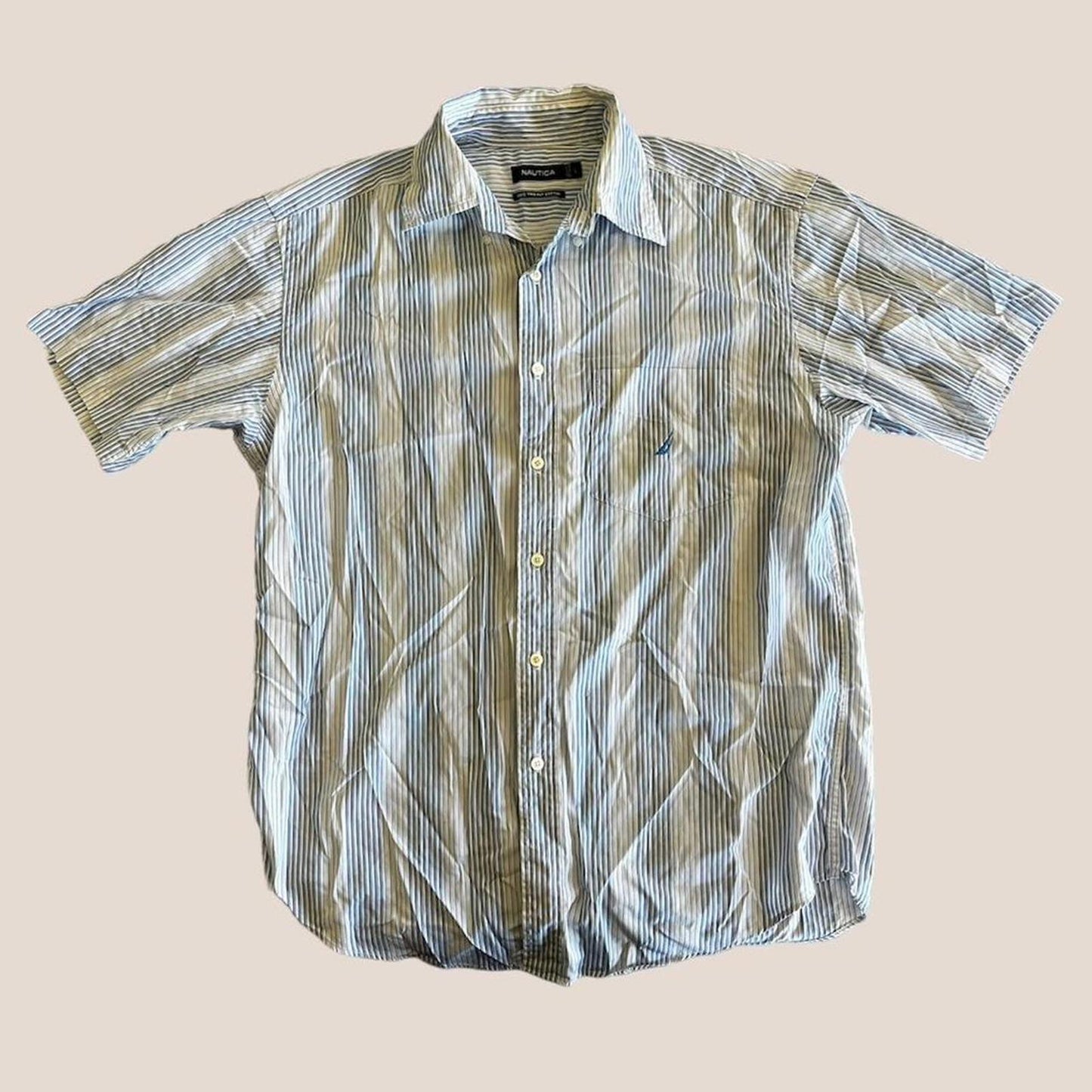 nautica short sleeved button-up shirt