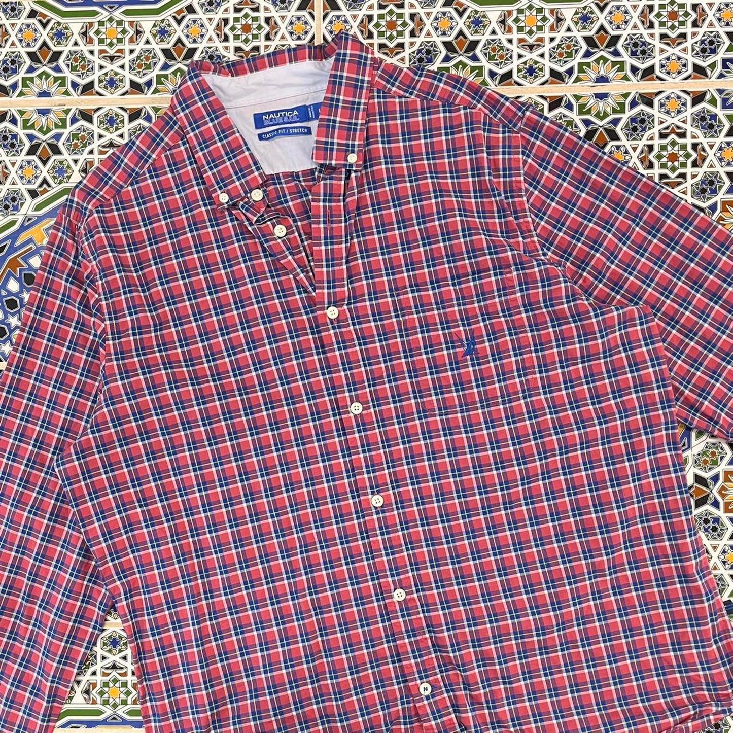 nautica blue sail button up shirt