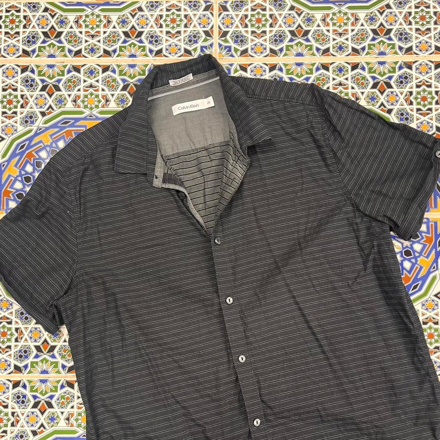 Calvin Klein short sleeved button up shirt