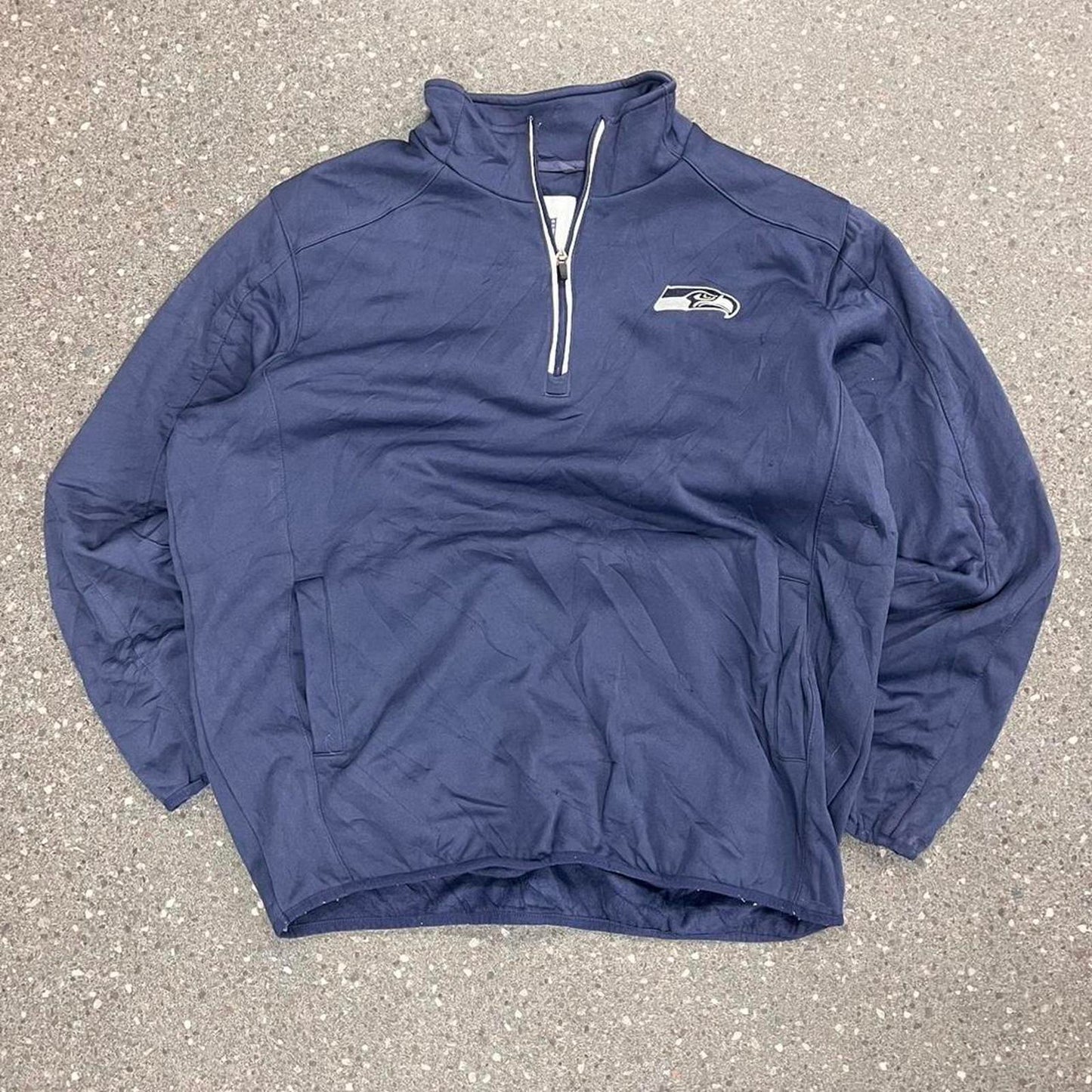 seattle seahawks quarter zip jumper