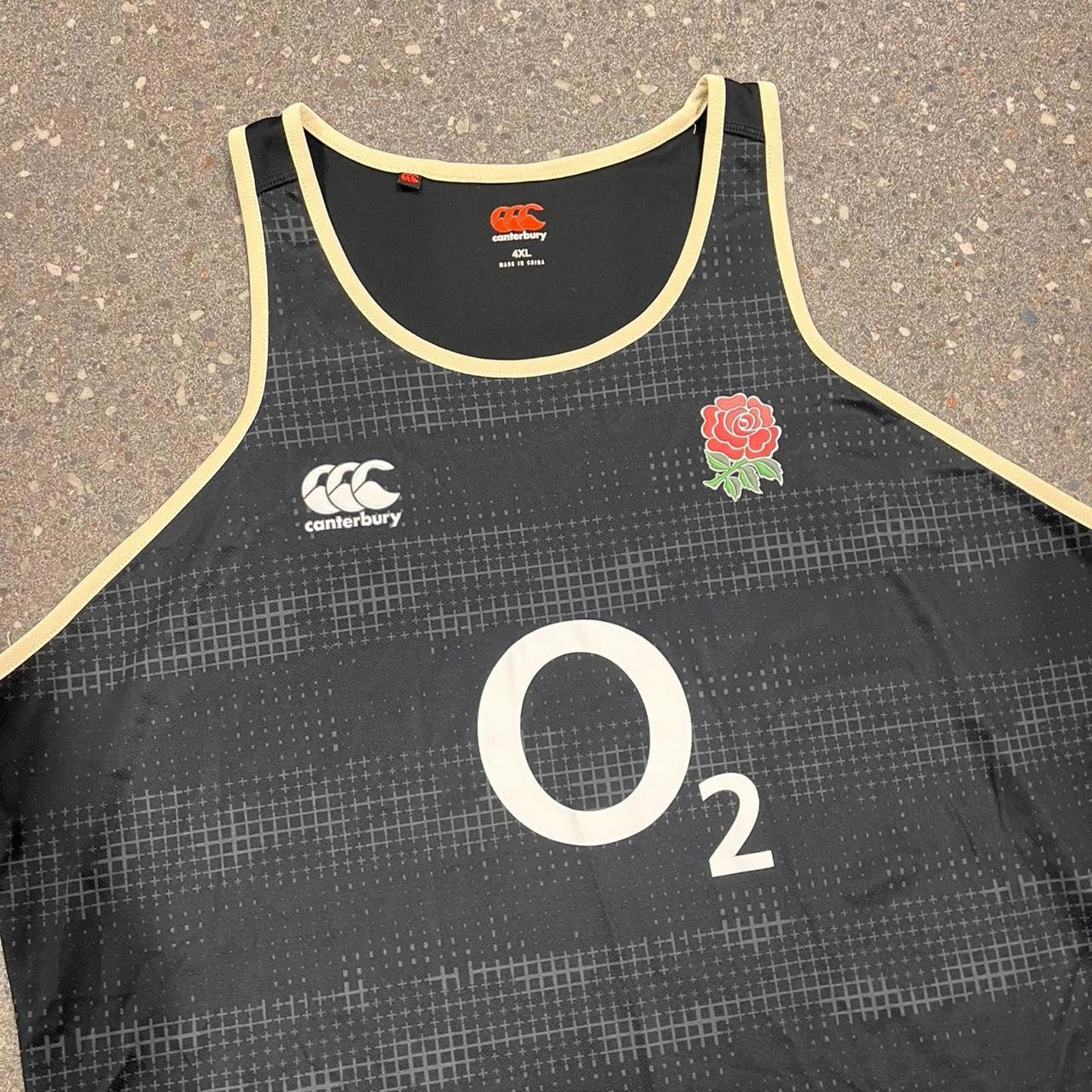 Canterbury English rugby singlet