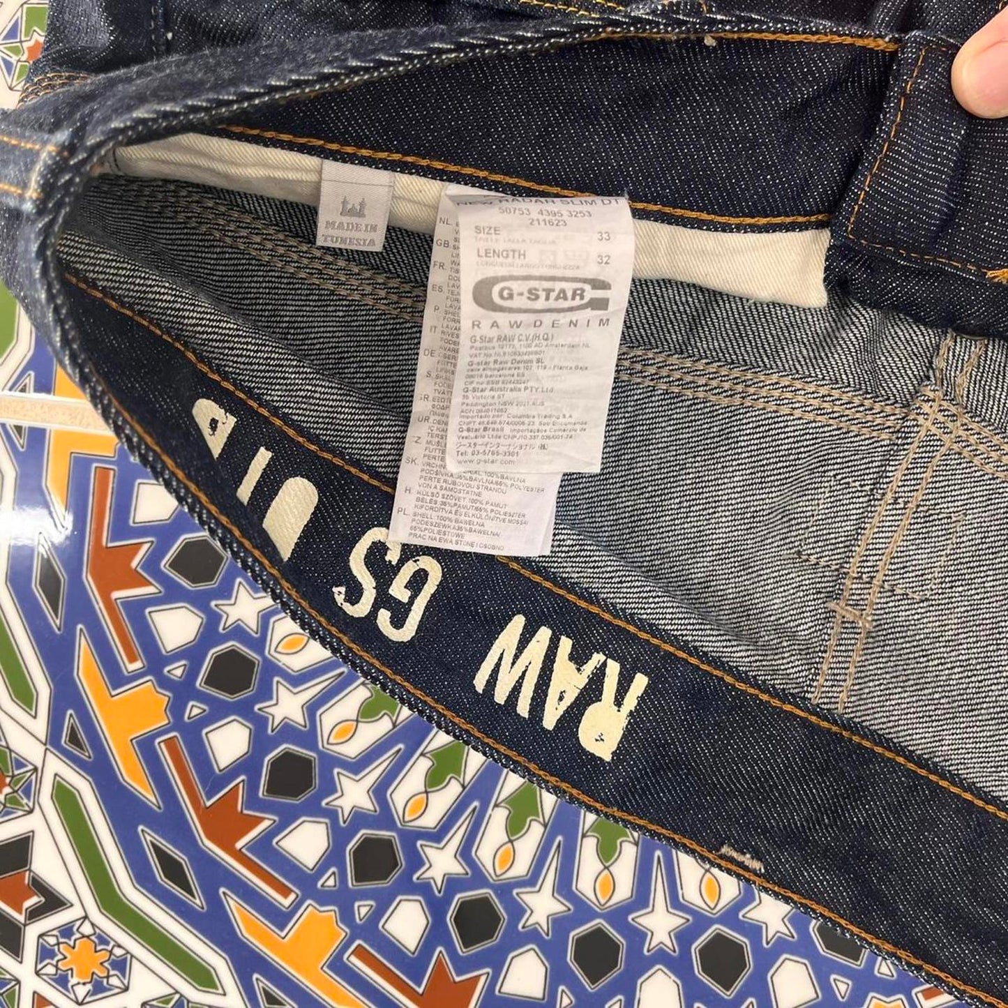 g-star denim jeans