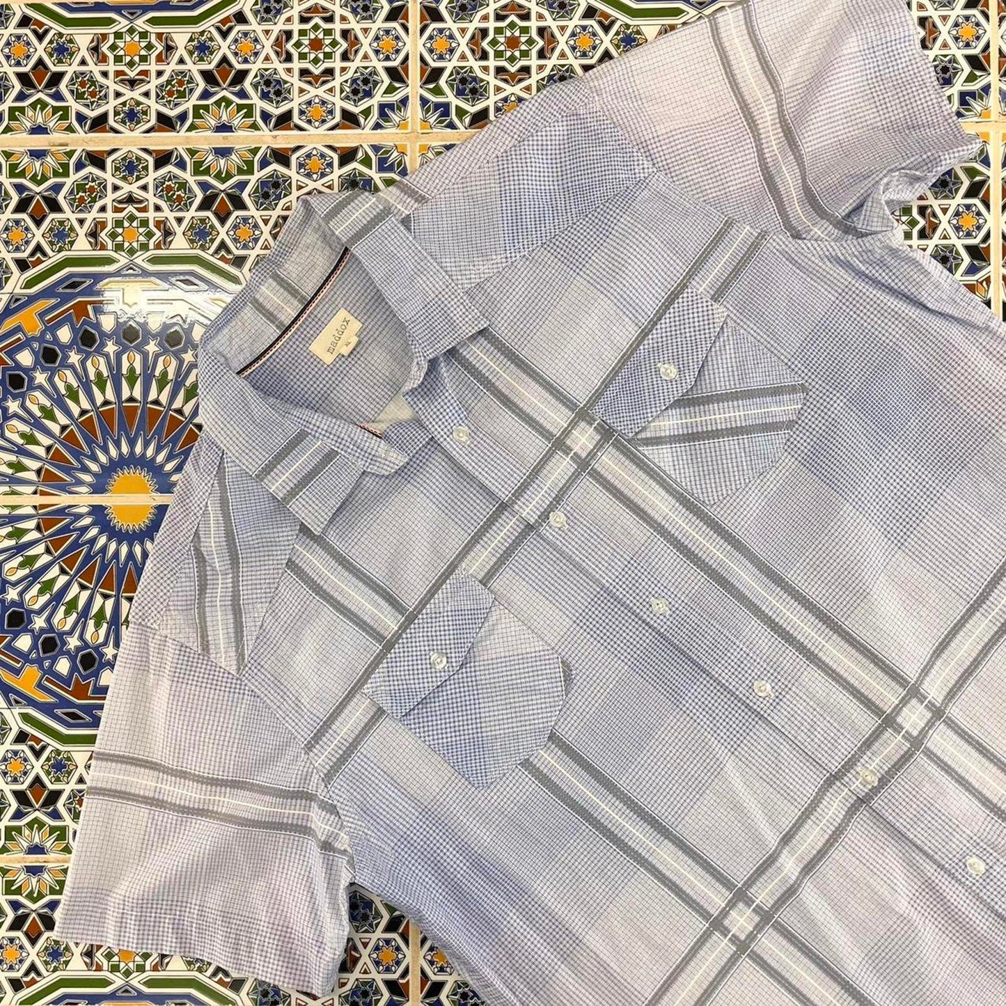 maddox short sleeved button up shirt