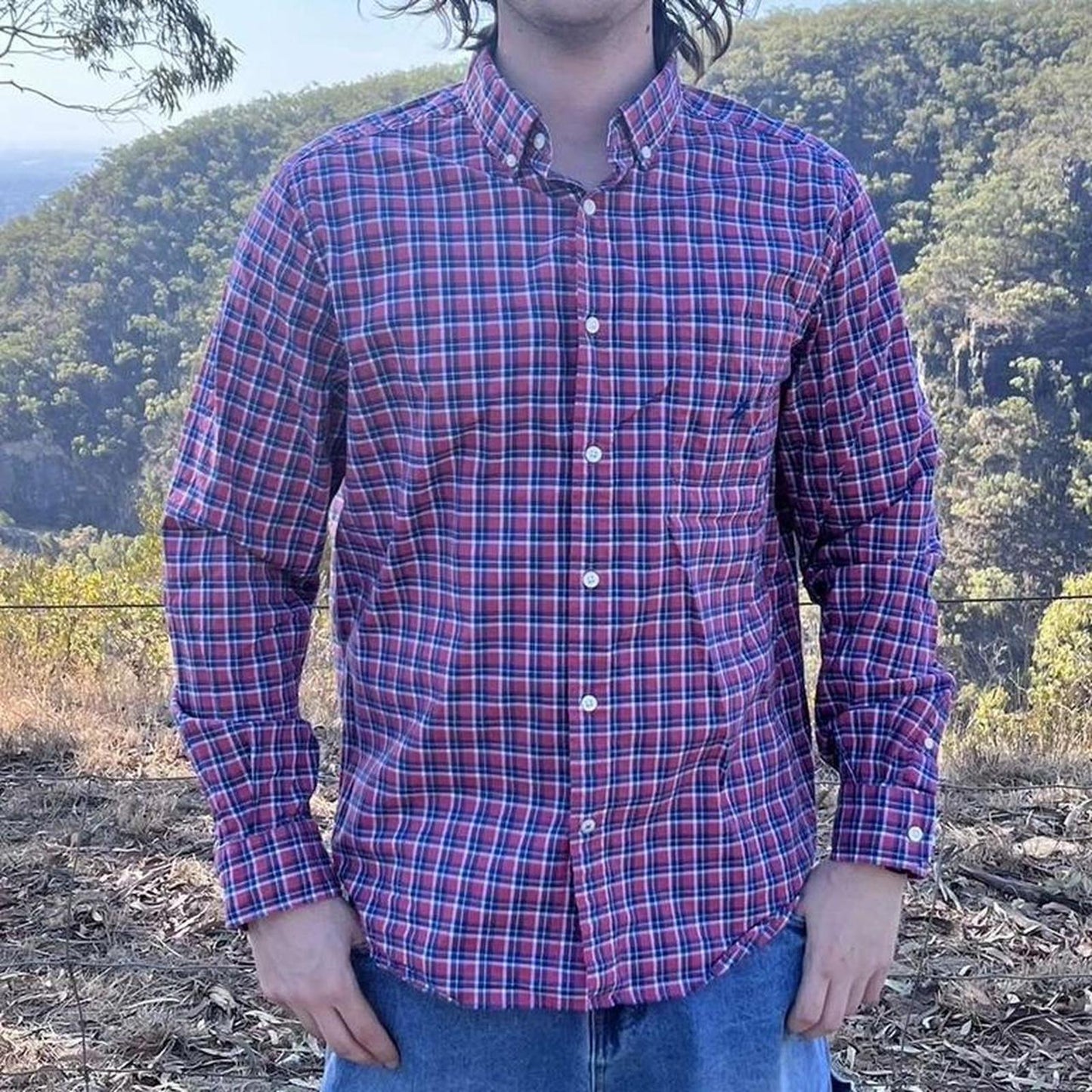 nautica blue sail button up shirt