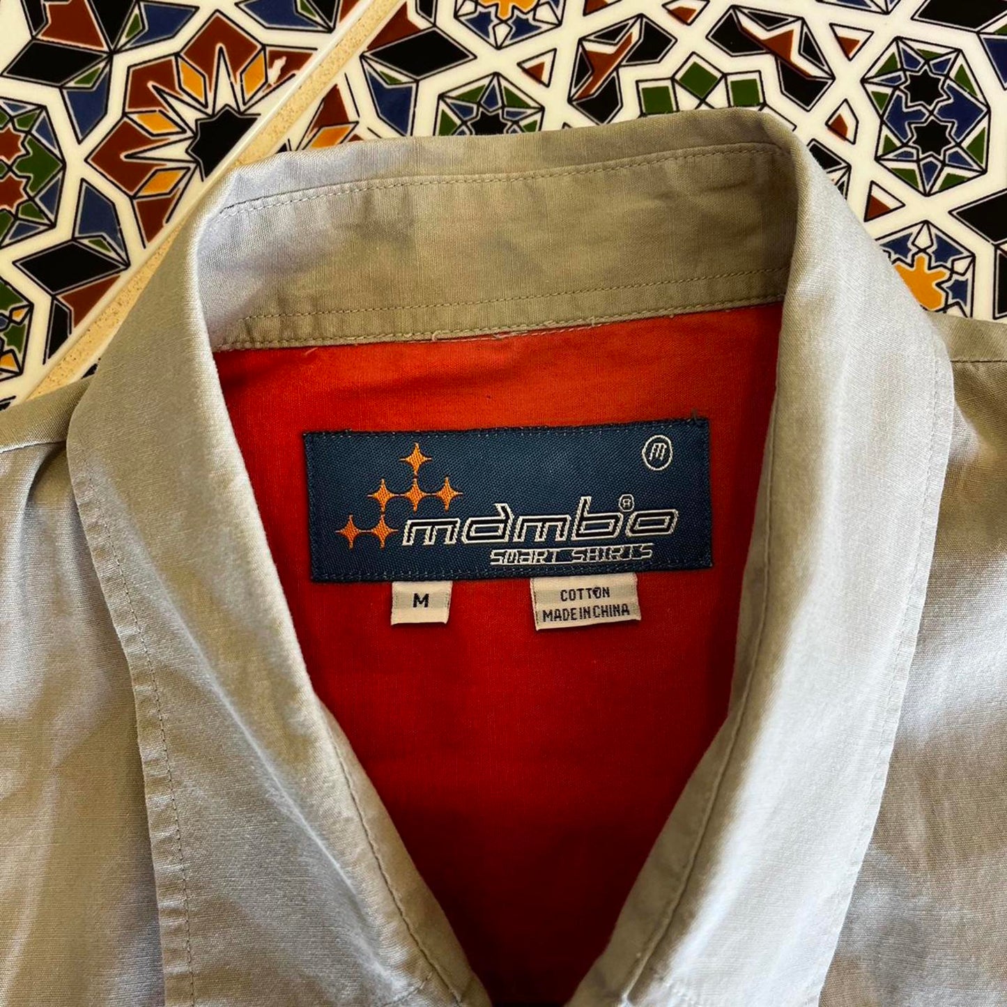 vintage mambo short sleeved button-up shirt