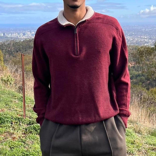 gazman quarter zip jumper