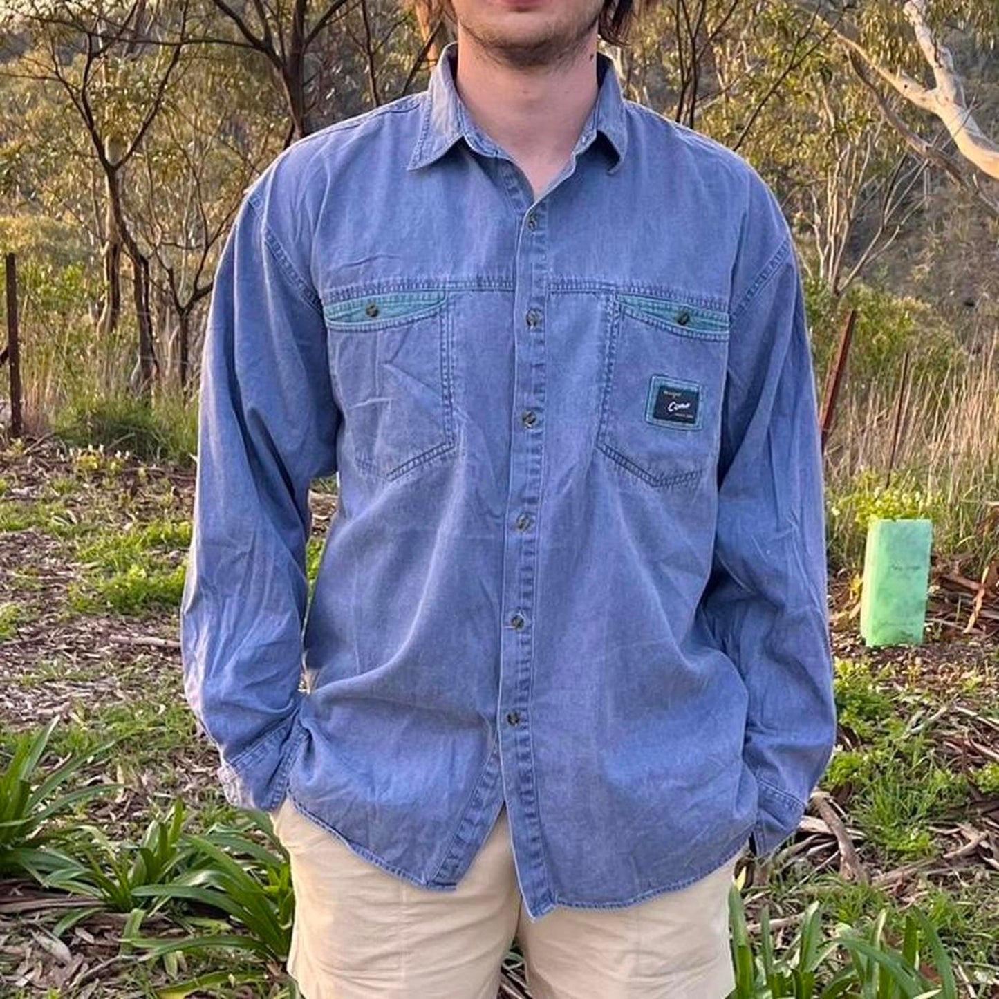 chase sportswear button up shirt