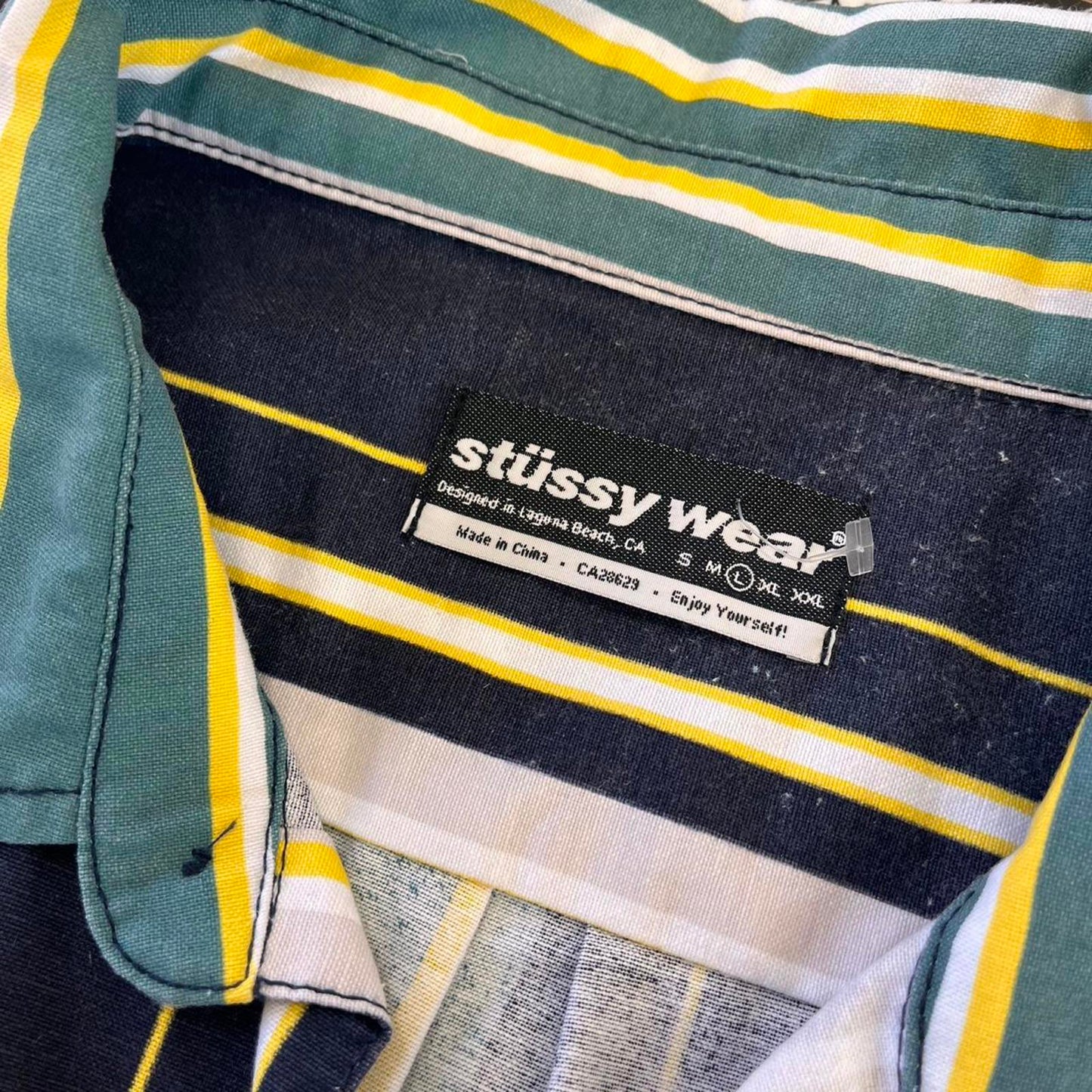 stussy button up shirt