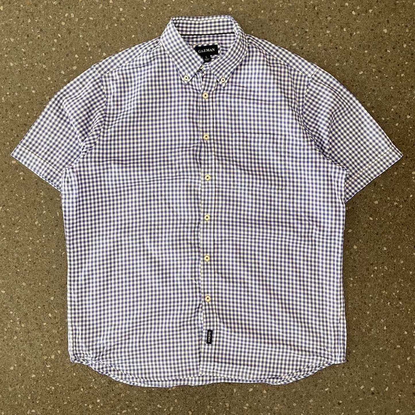 gazman short sleeved button up shirt