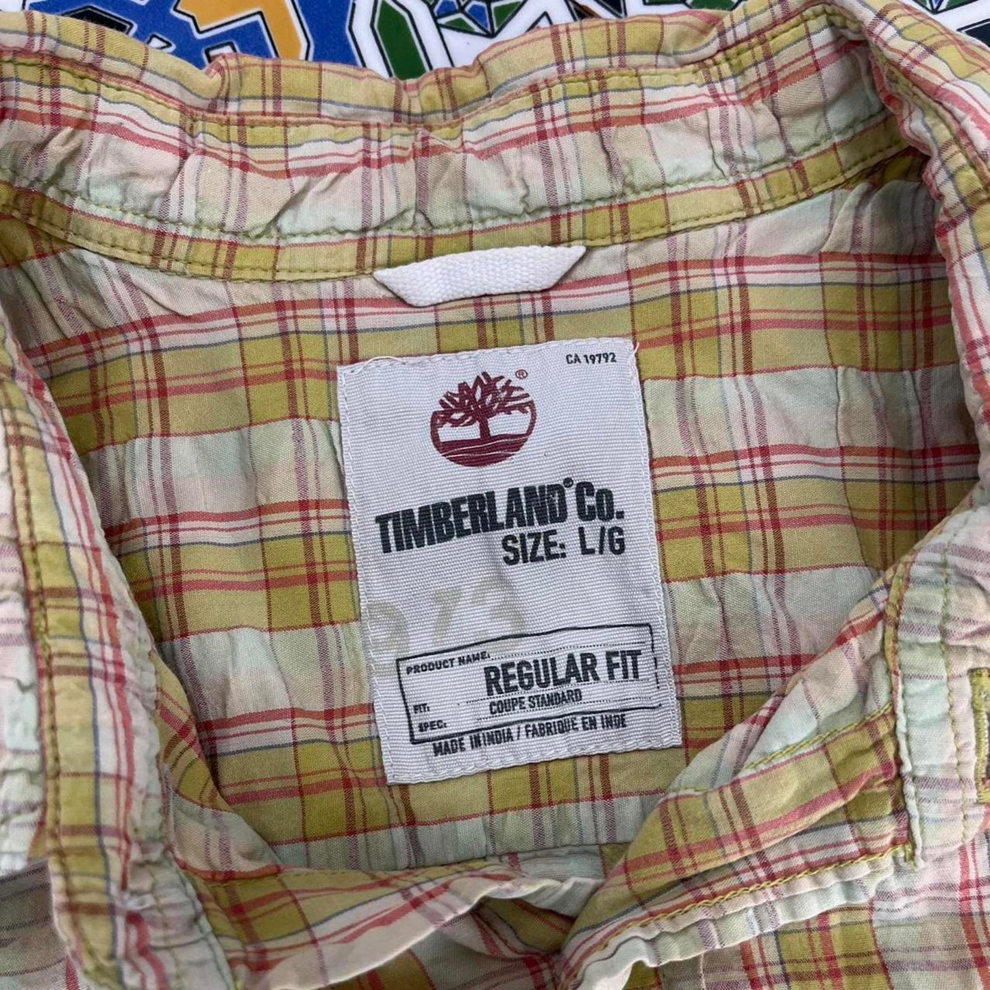 timberland short sleeved button up shirt