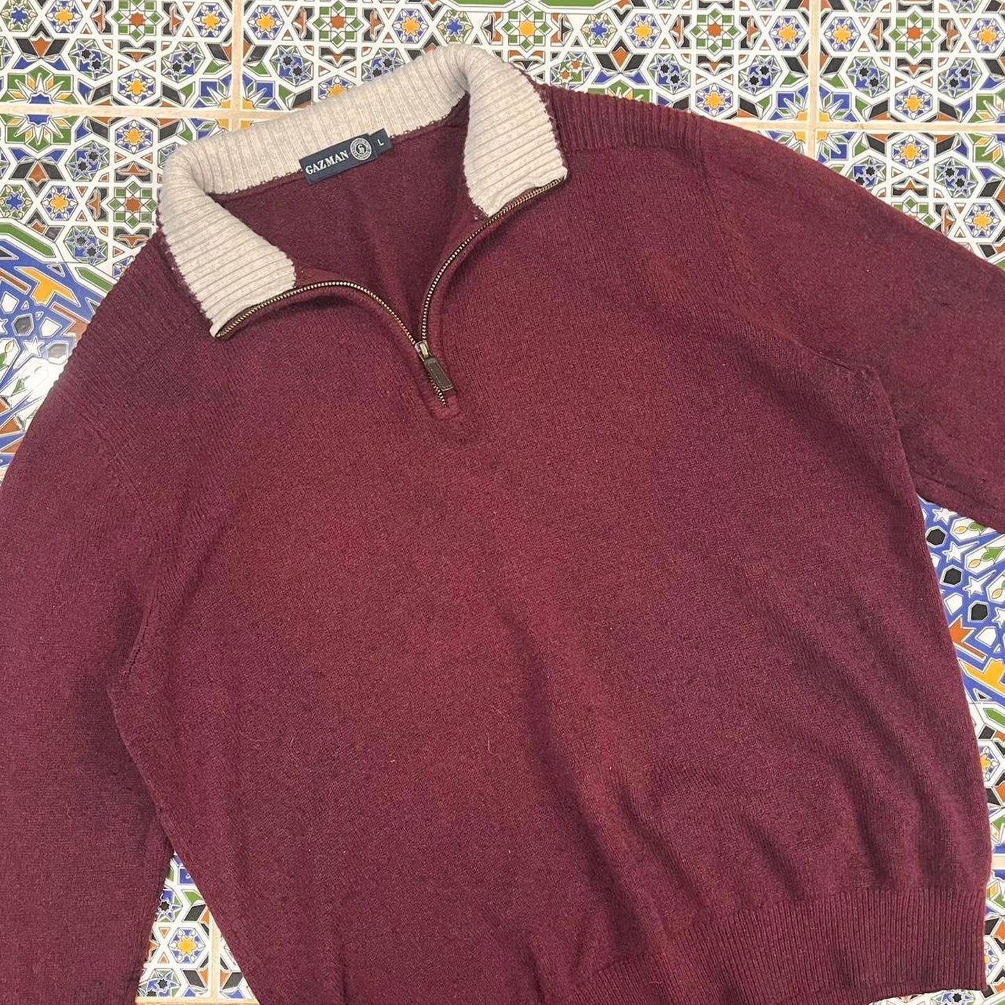 gazman quarter zip jumper