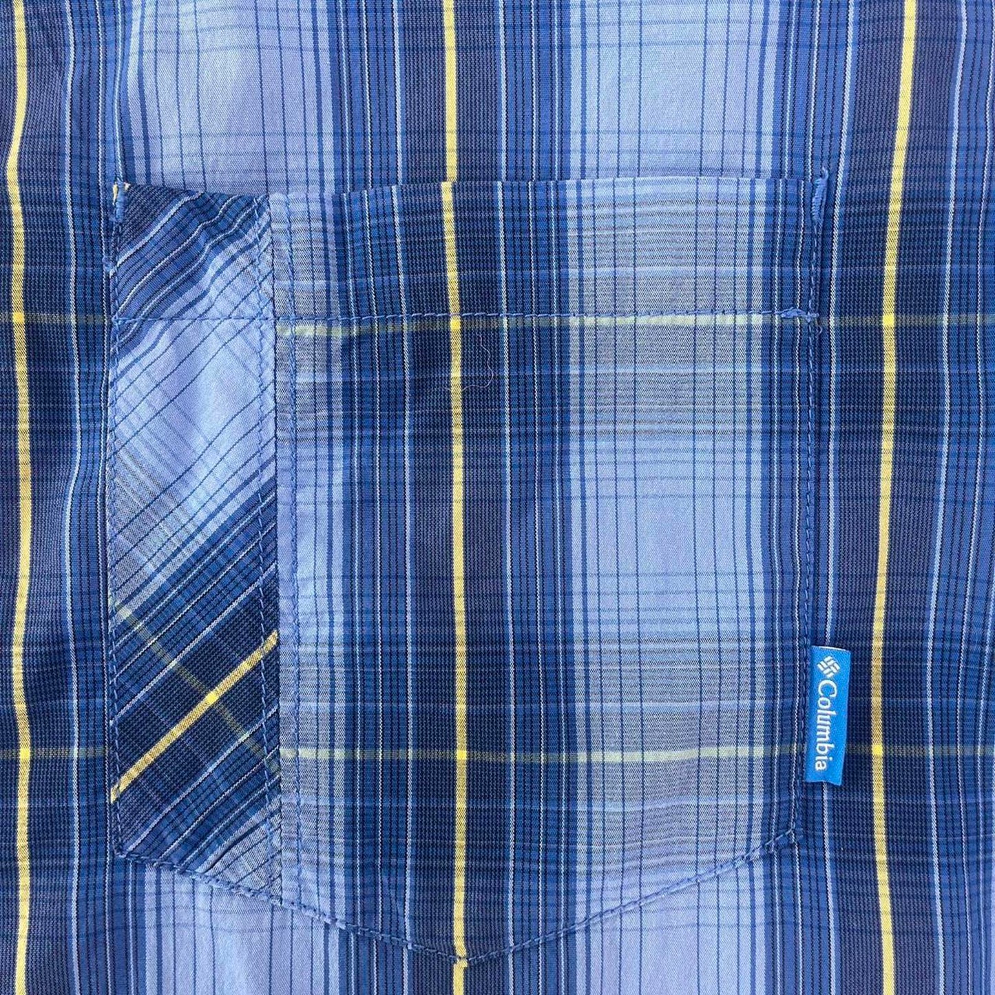 columbia omni-wick short sleeved button up shirt