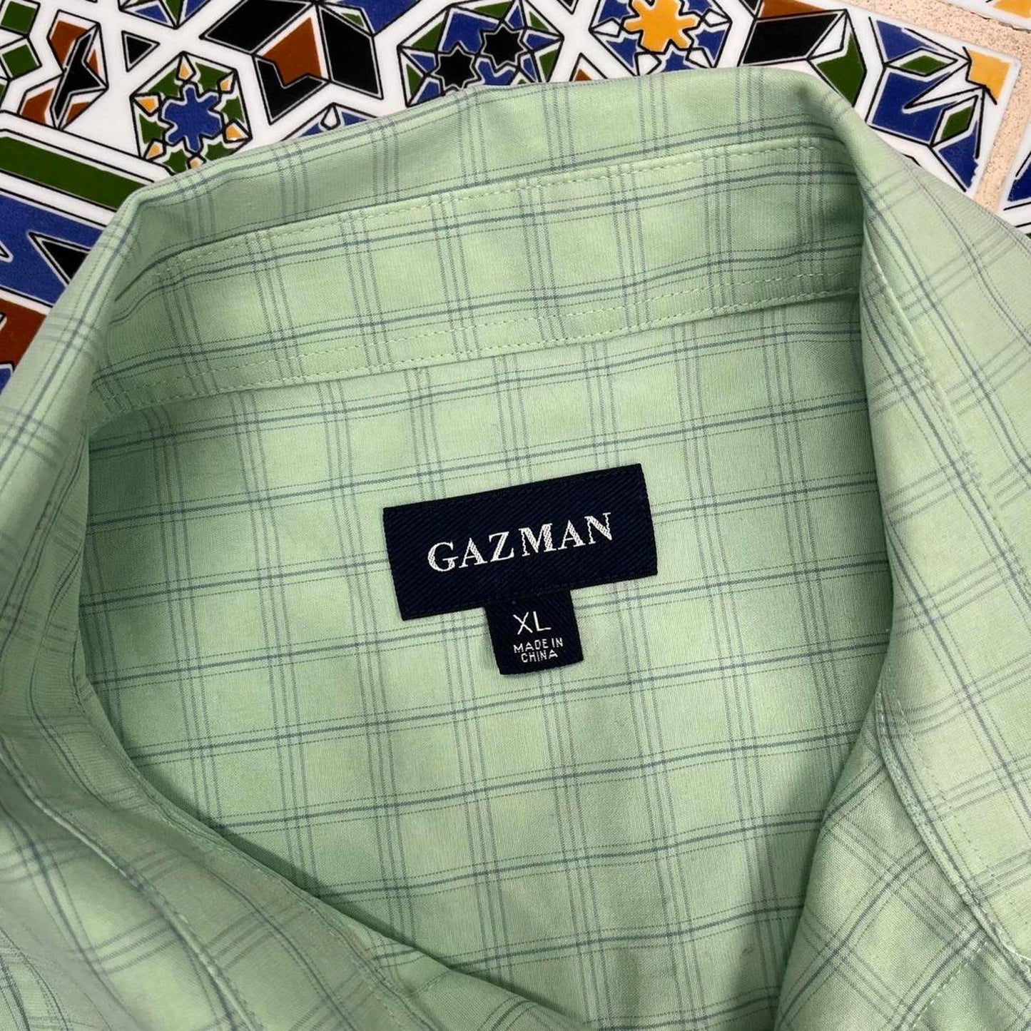 gazman short sleeved button up shirt