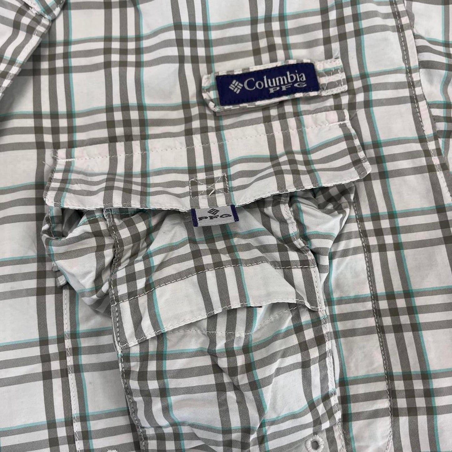columbia short sleeved button up shirt