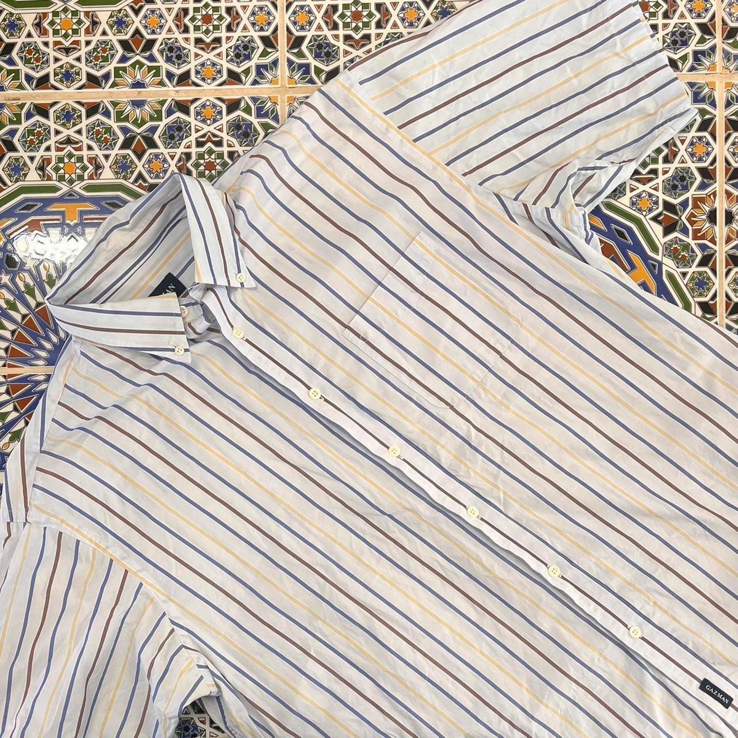 gazman short sleeved button up shirt