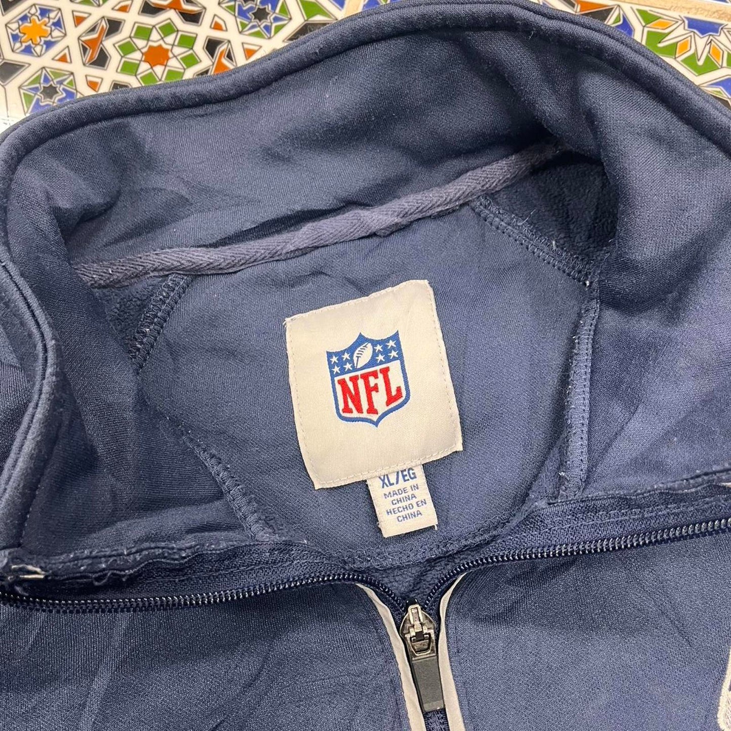 seattle seahawks quarter zip jumper