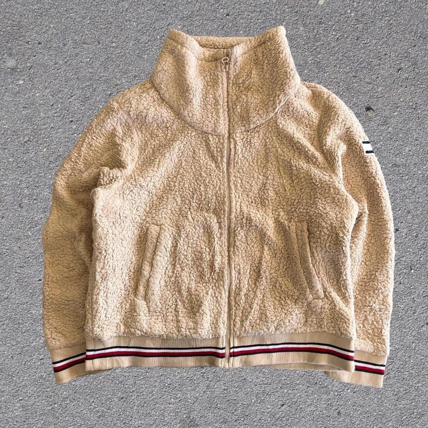 Women's tommy hilfiger fleece sweater jacket