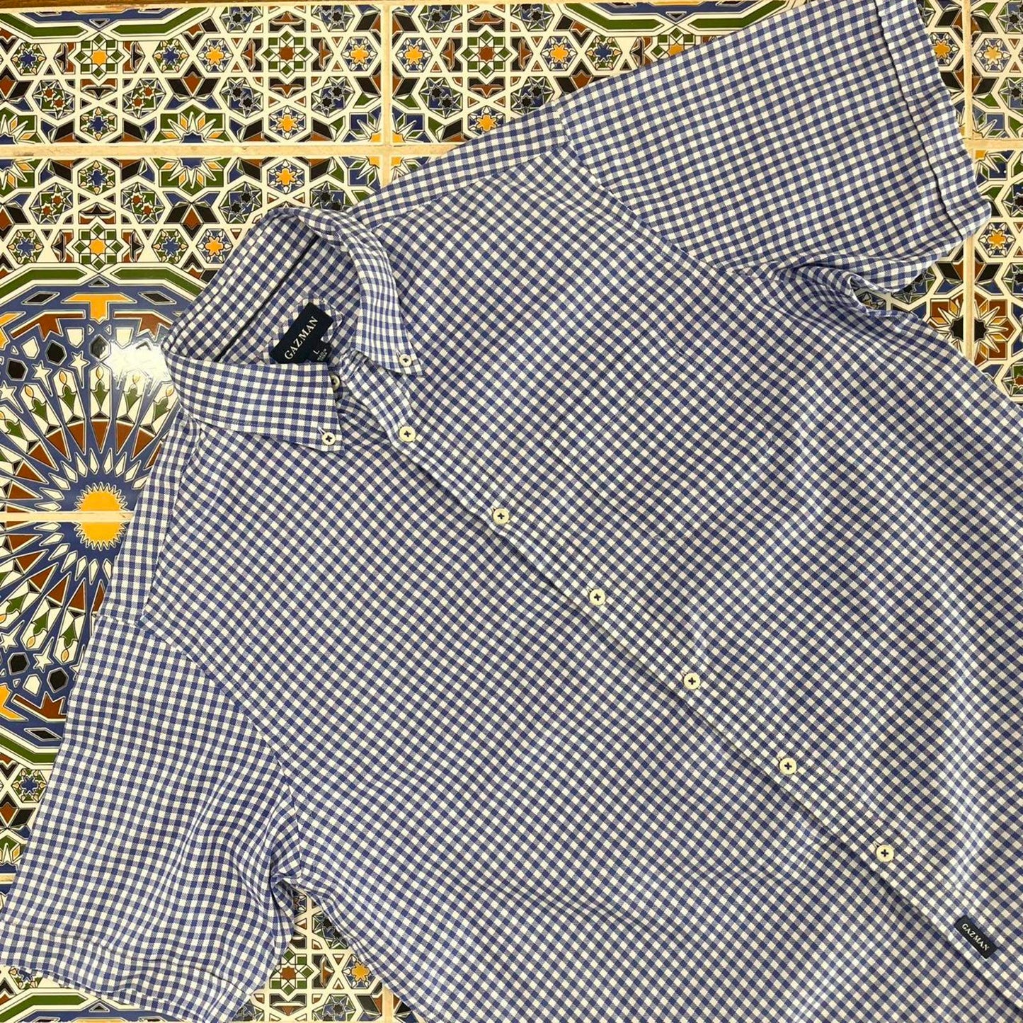 gazman short sleeved button up shirt