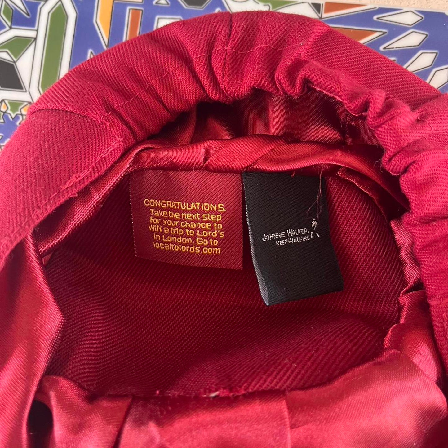 Johnny walker cricket cap