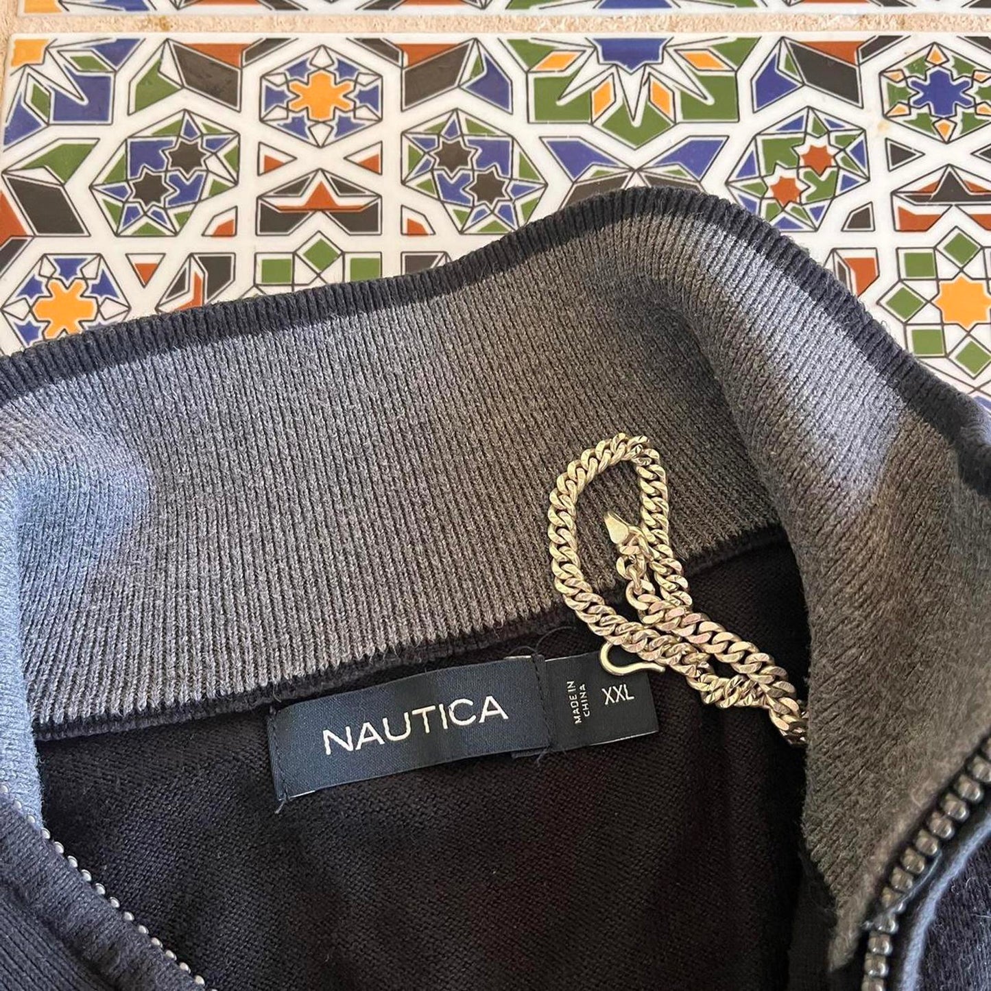 nautica 1/4 zip jumper