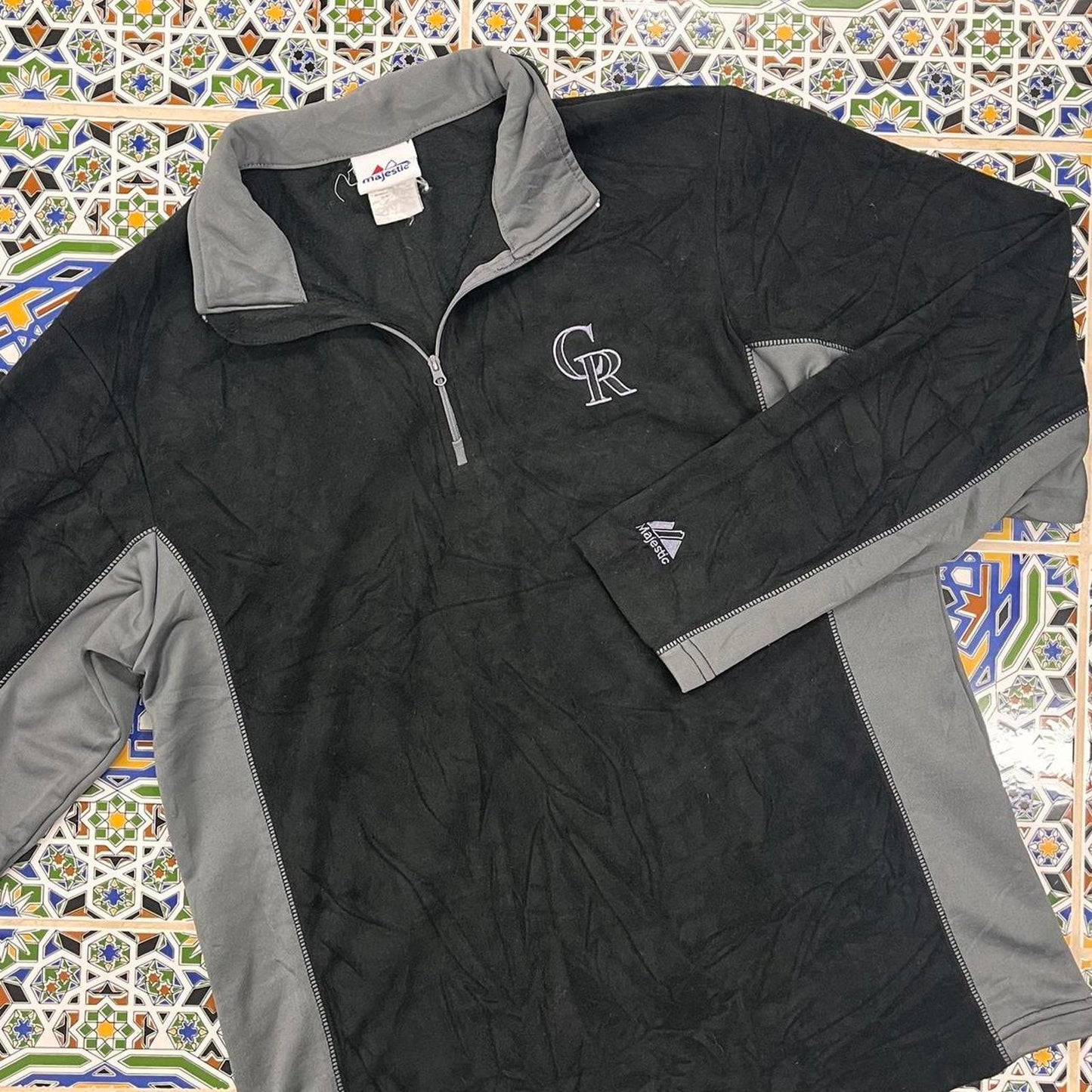 Colorado rockies majestic fleece quarter zip jumper