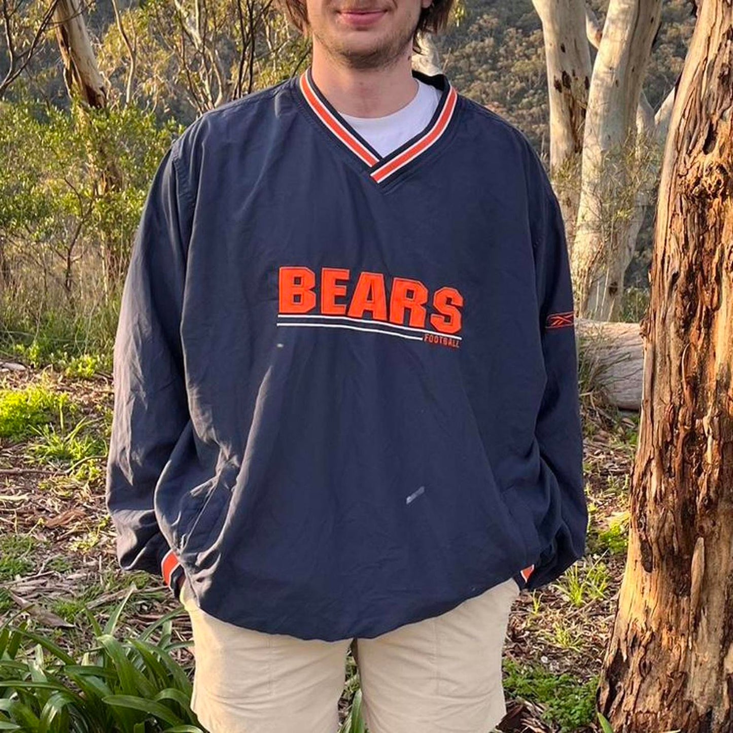 Chicago bears windbreaker sweatshirt