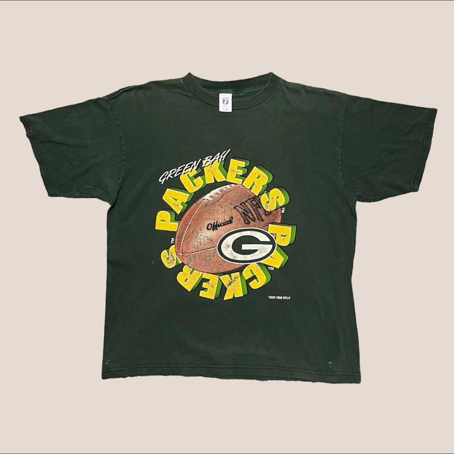 Vintage logo 7 Green Bay packers tee