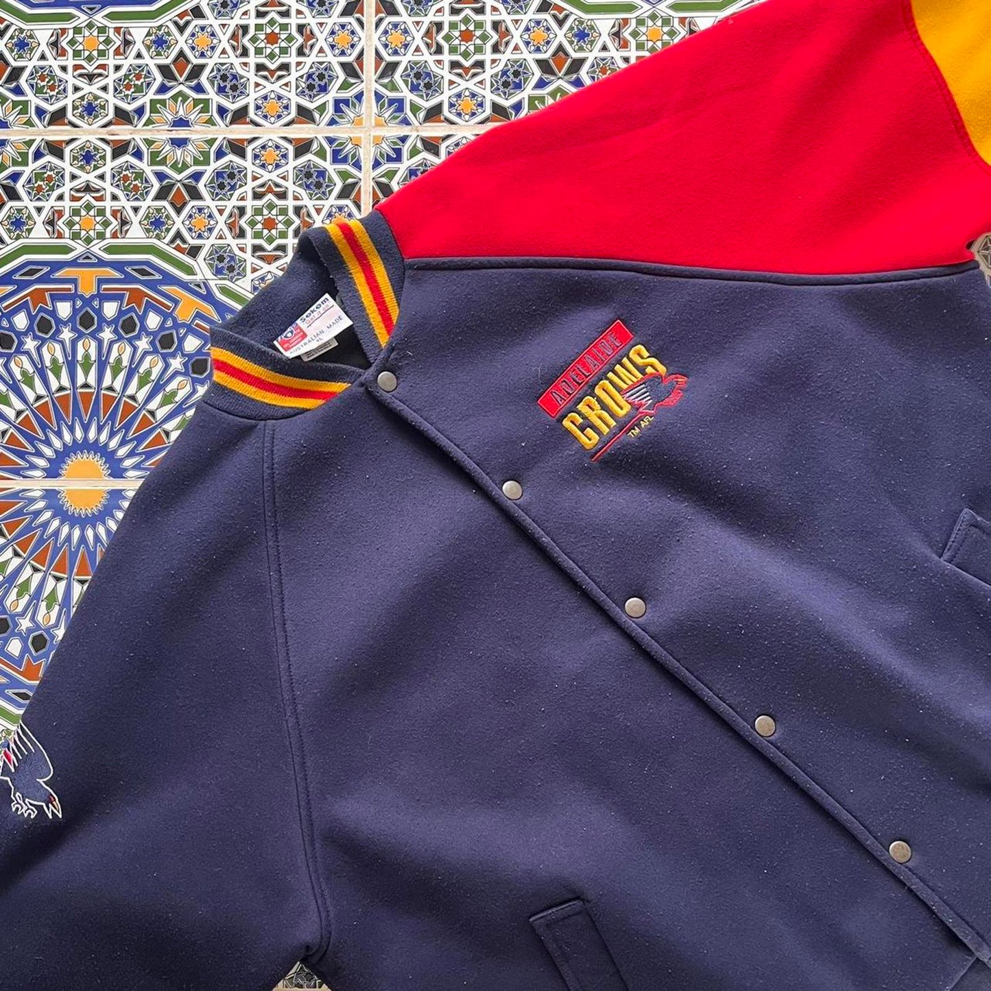 Vintage crows bomber jacket