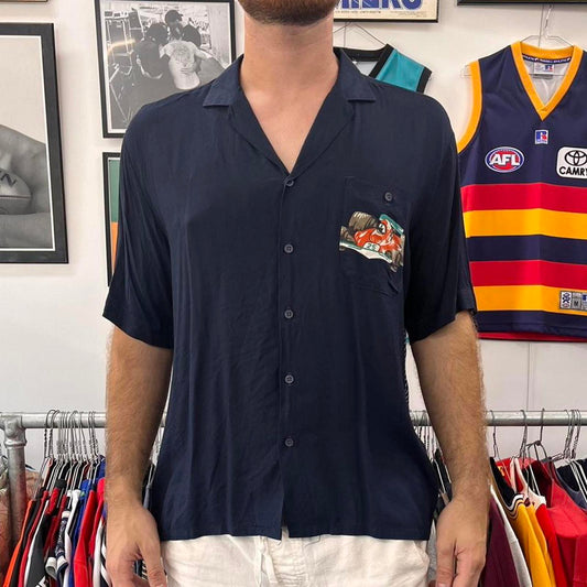 formula 1 short sleeved button up shirt