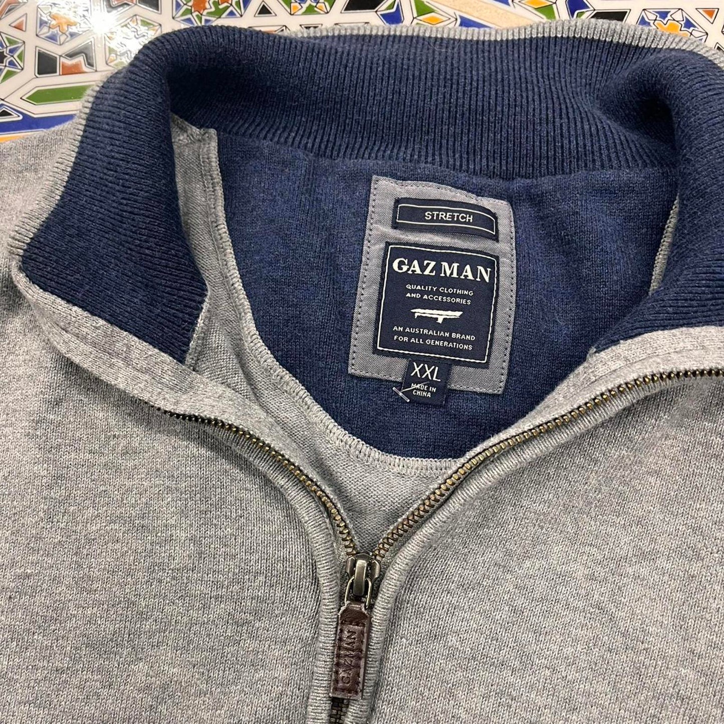 gazman quarter zip jumper