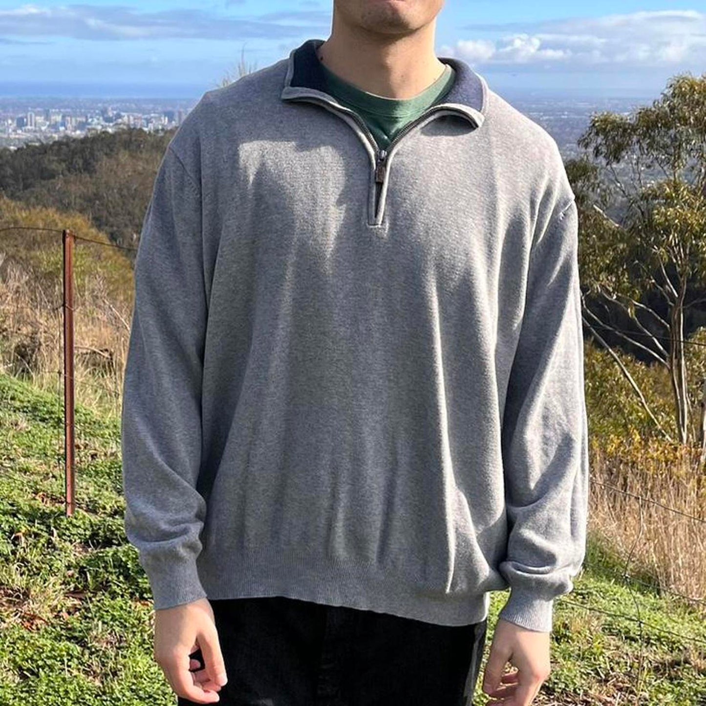 gazman quarter zip jumper