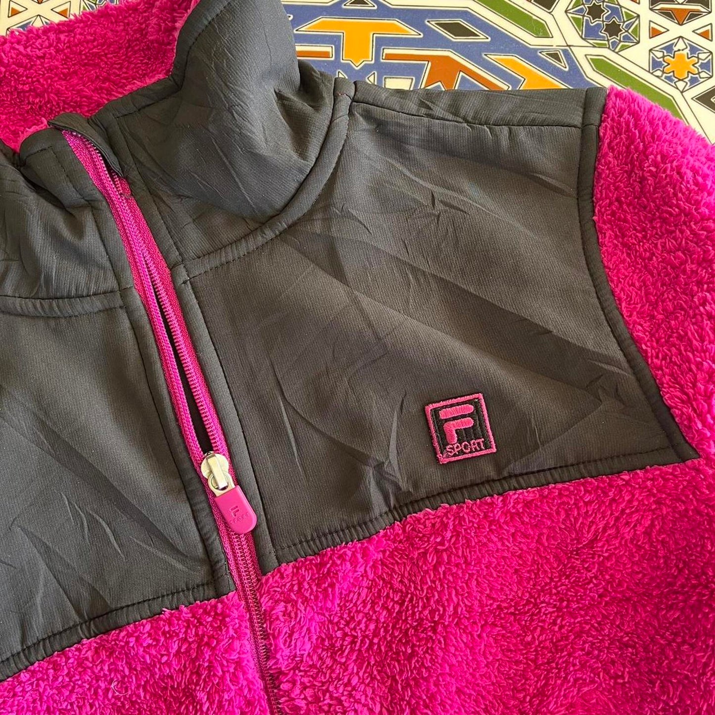 Women's fila fleece sweater jacket