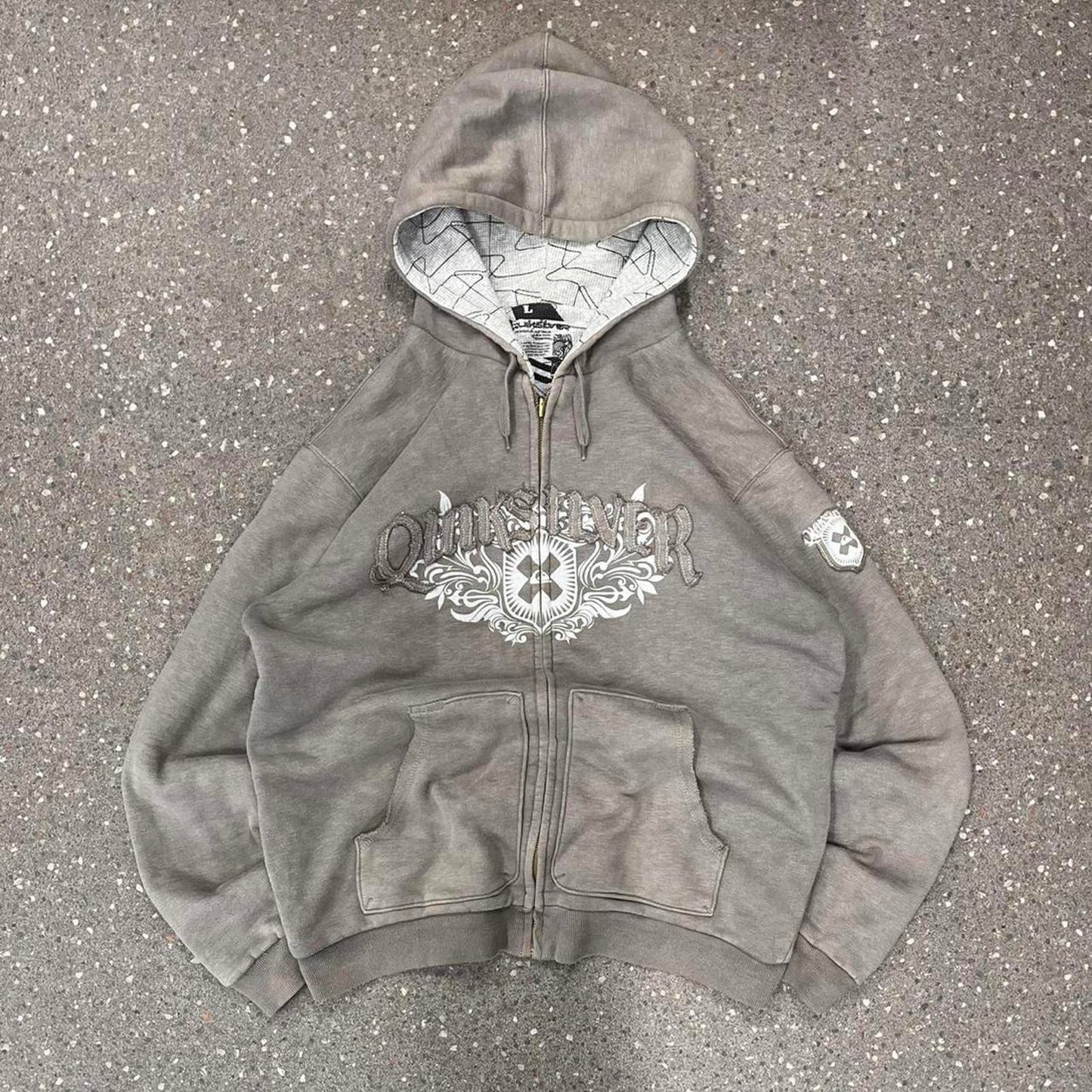 Quiksilver zip up hoodie