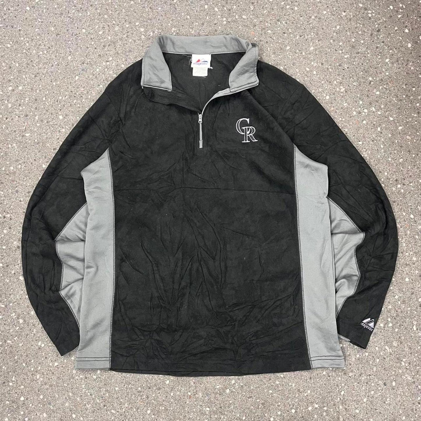 Colorado rockies majestic fleece quarter zip jumper
