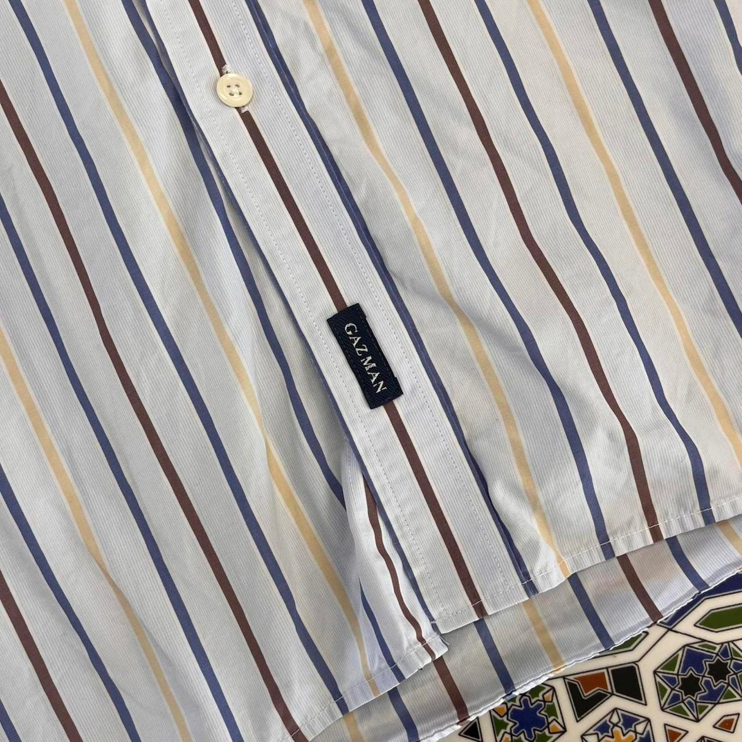 gazman short sleeved button up shirt