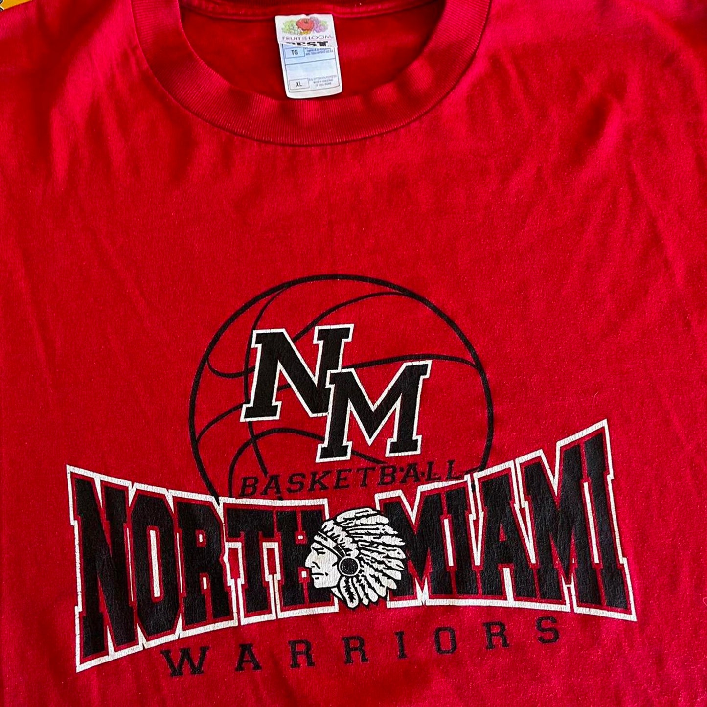 vintage north Miami warriors basketball tee
