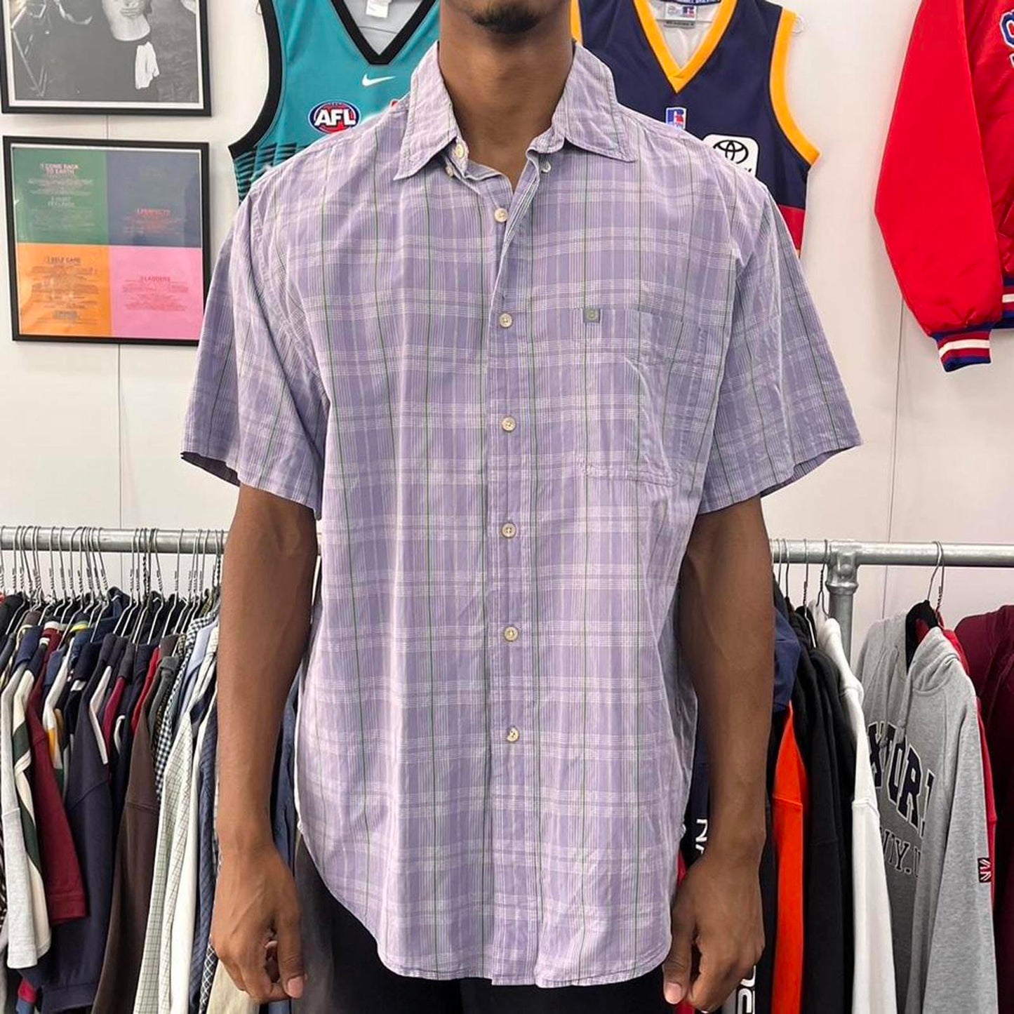 chaps Ralph Lauren short sleeved button up shirt
