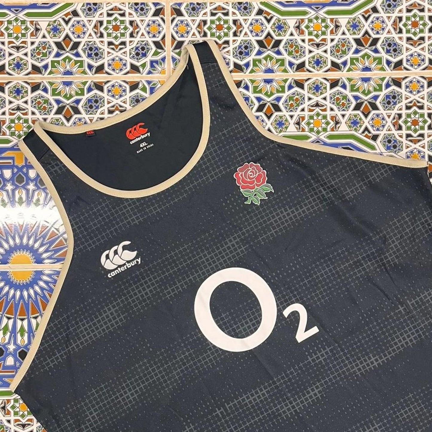 Canterbury English rugby singlet